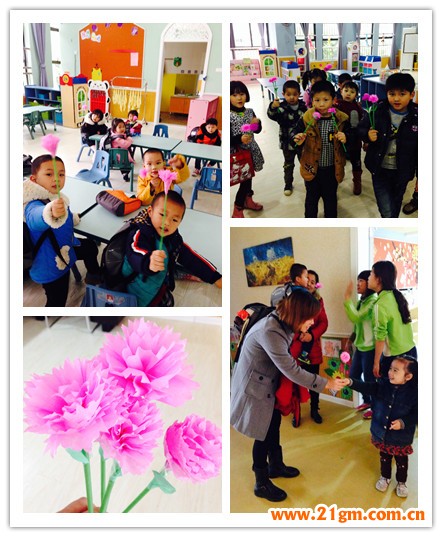 喜迎元宵,三八感恩——福建漳州翰城一品偉才幼兒園主題活動2