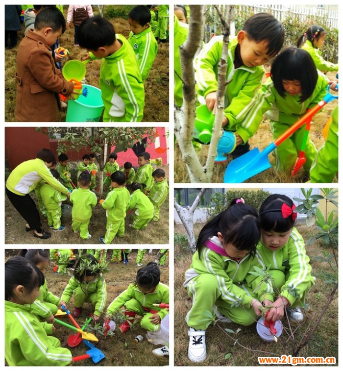 添一點(diǎn)新綠,溫馨又美好——湖北仙桃和合偉才幼兒園植樹(shù)節(jié)活動(dòng)