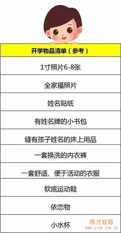 一起整理開學物品