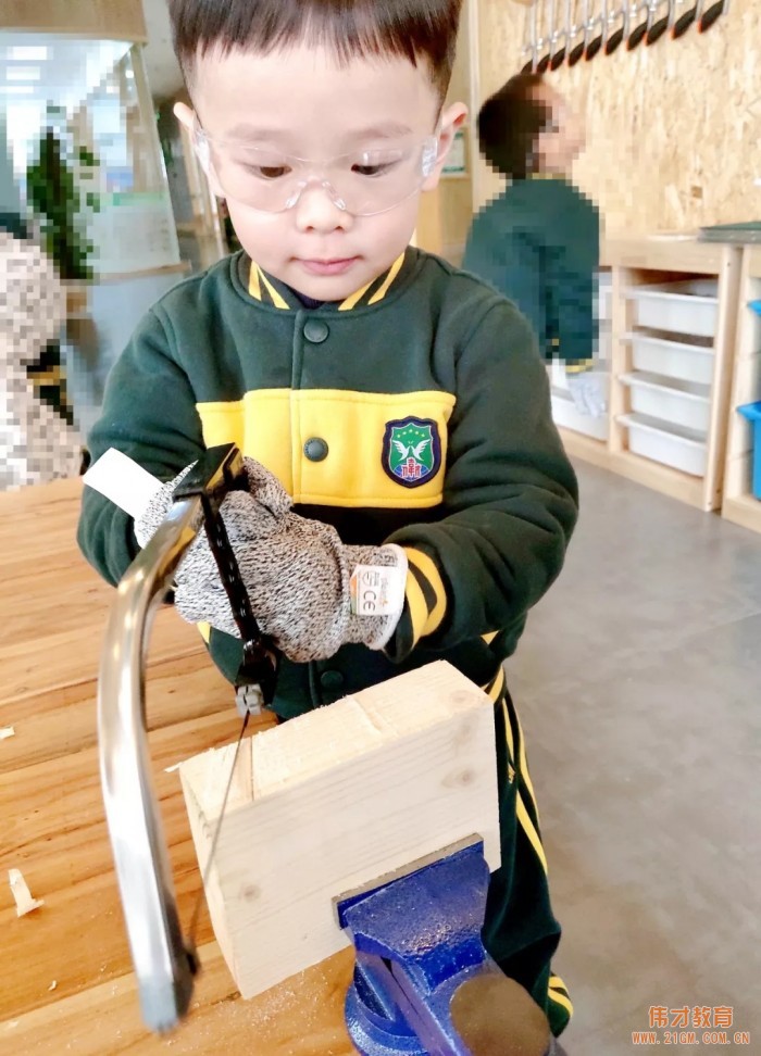 廣西南寧賓陽偉才幼兒園:木工坊初體驗